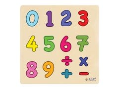Ahşap Puzzle Sayılar  30x30.