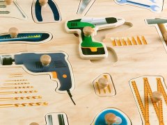 Ahşap Puzzle El Aletleri  30x30.