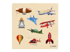 Ahşap Puzzle Hava Taşıtları  30x30.