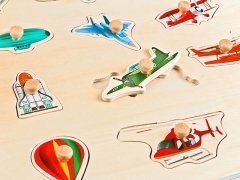 Ahşap Puzzle Hava Taşıtları  30x30.