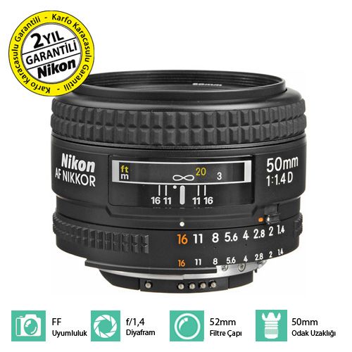 Nikon AF 50mm f/1.4D Lens