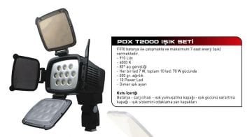 PDX T2000 Video Kamera Işığı 10 Led