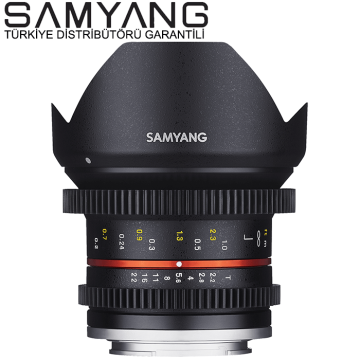 Samyang 12mm T2.2 Cine VDSLR Canon M Uyumlu Lens