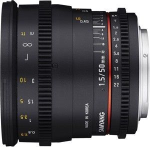 Samyang 50mm T1.5 Video DSLR Standart Lens