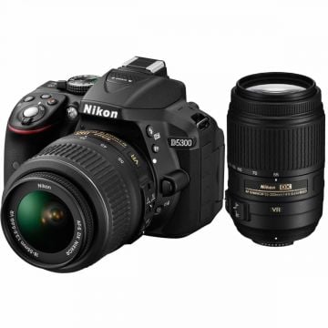 Nikon D5300 18-55 + 55-300 VR DSLR Fotoğraf Makinesi