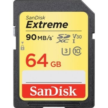 Sandisk 64GB 90MB/s Extreme SD Kart