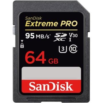 Sandisk 64GB Extreme Pro UHS-I SDXC U3 Hafıza Kartı
