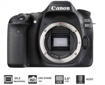 Canon EOS 80D Body DSLR Fotoğraf Makinesi