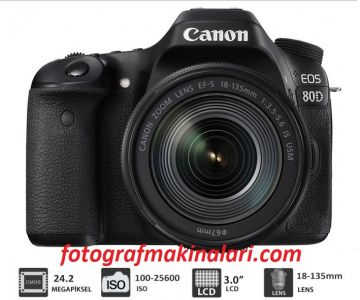 Canon EOS 80D 18-135mm Nano IS USM DSLR Fotoğraf Makinesi
