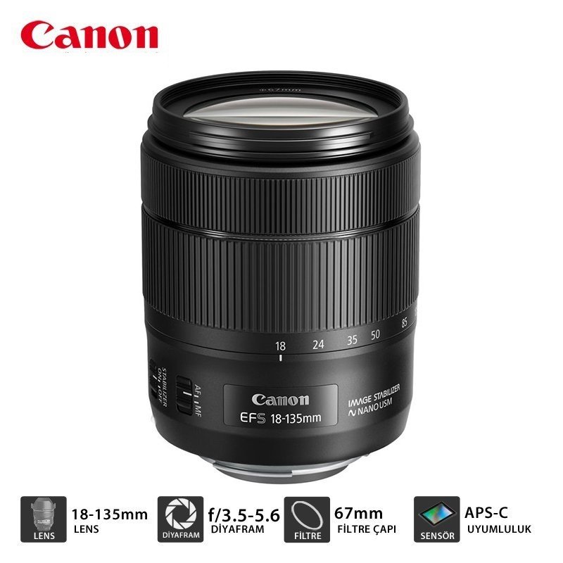 Canon EF-S 18-135mm f-3.5-5.6 Nano IS USM Lens