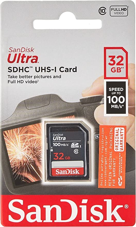 Sandisk Ultra 32gb 100mb/s Sdhc Hafıza Kartı