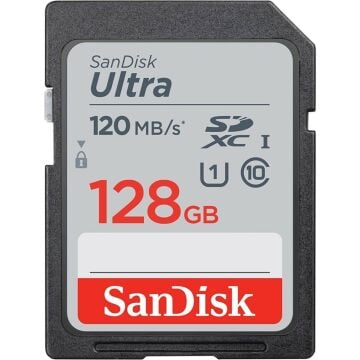 Sandisk 128GB 120mb/s Ultra SDXC Hafıza Kartı