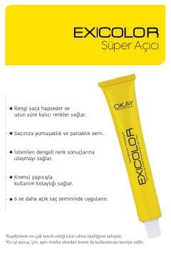 EXICOLOR 2'Lİ SET 1012 EKSTRA METALİK SARI AÇICI  Kalıcı Krem Saç Boyası (60ml x 2 adet)