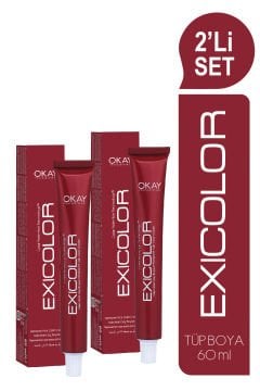 EXICOLOR 2'Lİ SET 7.11 KUMRAL YOĞUN KÜLLÜ Kalıcı Krem Saç Boyası (60ml x 2 adet)