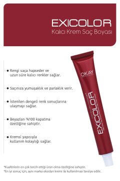 Exicolor 4.7 Türk Kahvesi - Kalıcı Krem Saç Boyası 60 ml Tüp