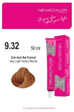 Nevacolor Premium 9.32 Bal Kumral - Kalıcı Krem Saç Boyası 50 g Tüp