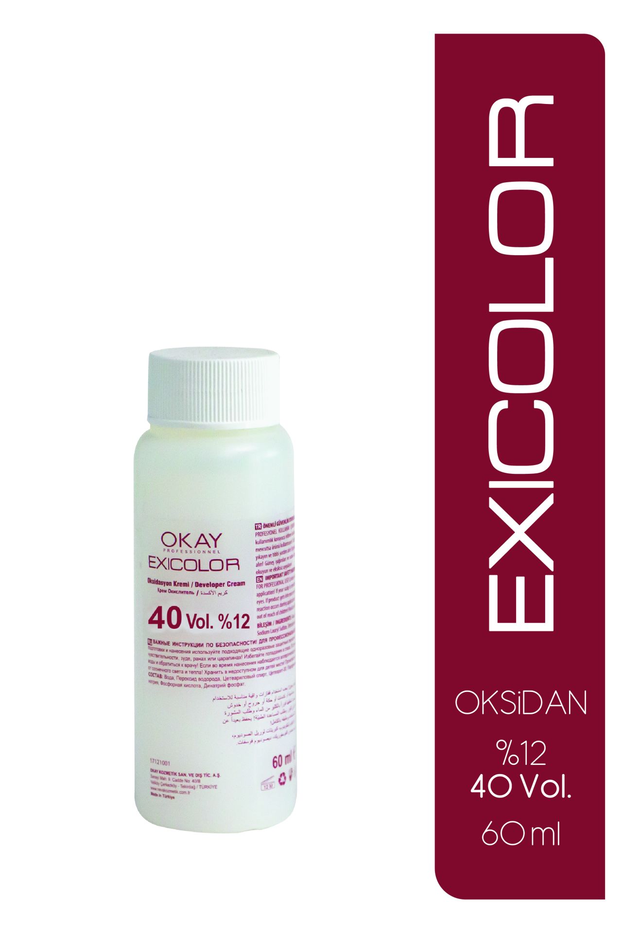 Exicolor 40 Volüm Oksidasyon Kremi 60 ml - %12
