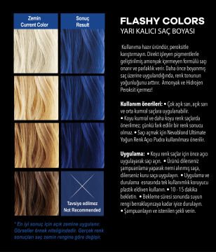 Flashy Colors Yarı Kalıcı Saç Boyası - Elektrik Mavi 100 ml