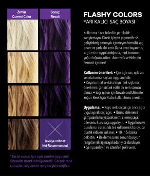 Flashy Colors Yarı Kalıcı Saç Boyası - Menekşe Moru 100 ml