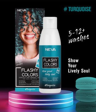 Flashy Colors Yarı Kalıcı Saç Boyası - Turkuaz 100 ml