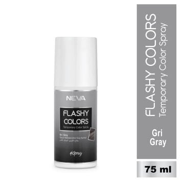 Flashy Colors Geçici Renk Saç Spreyi - Gümüş 75 ml
