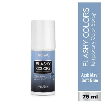 Flashy Colors Geçici Renk Saç Spreyi - Açık Mavi 75 ml
