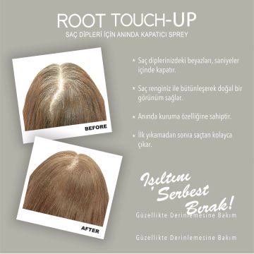 Root Touch Up Saç Dipleri İçin Anında Kapatıcı Sprey- Sarı 75ml