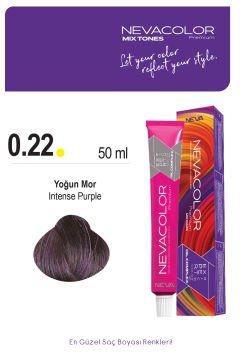 Nevacolor Premium 0.22 Yoğun Mor - Kalıcı Krem Saç Boyası 50 g Tüp