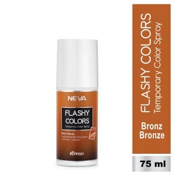 Flashy Colors Geçici Renk Saç Spreyi - Bronz 75 ml
