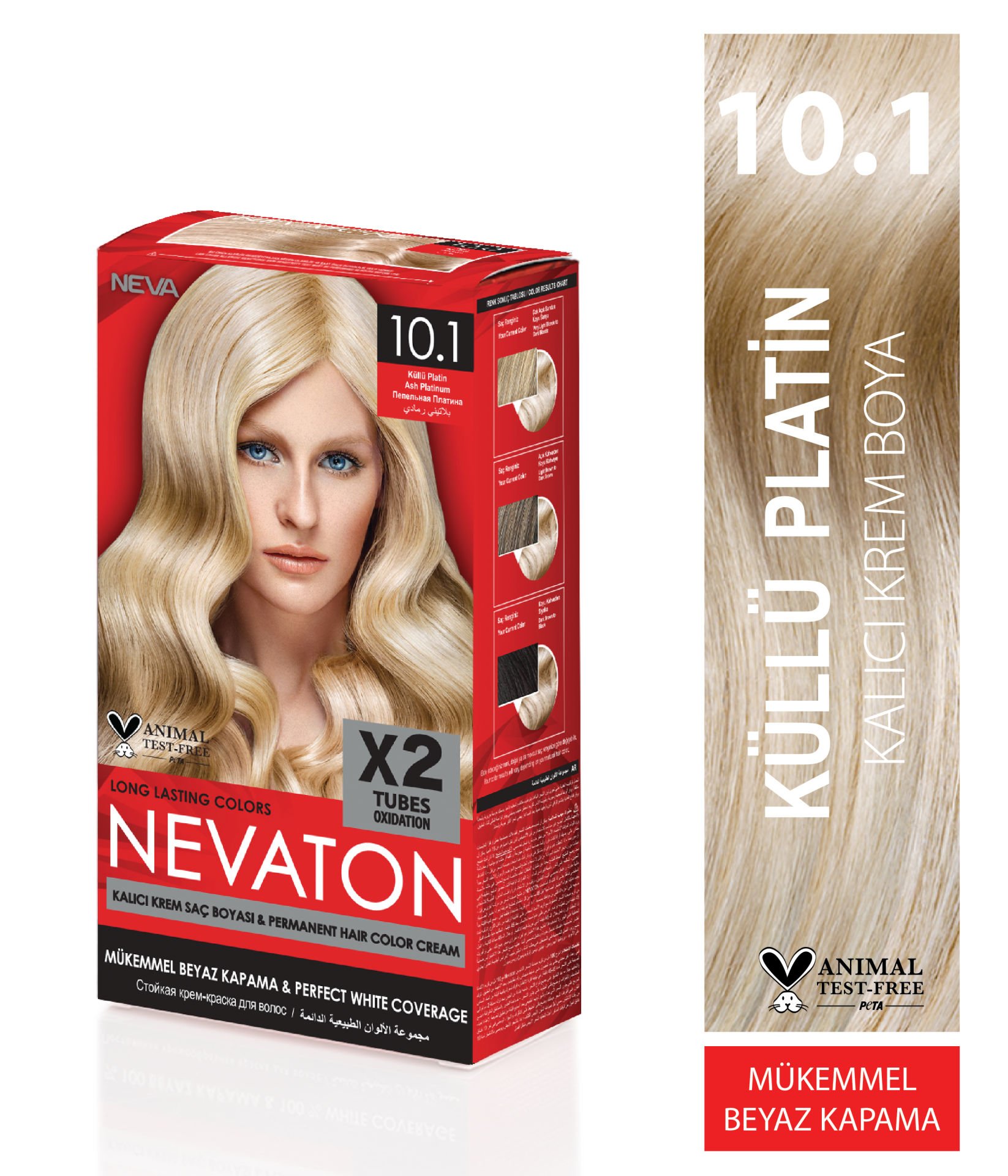 Nevaton 10.1 Küllü Platin Kalıcı Krem Saç Boyası