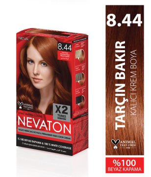 Nevaton 8.44 Tarçın Bakır Kalıcı Krem Saç Boyası