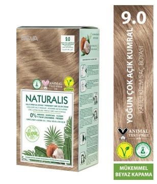 Nevacolor Naturalis Vegan Yoğun Çok Açık Kumral 9.0 Kalıcı Krem Saç Boyası Seti