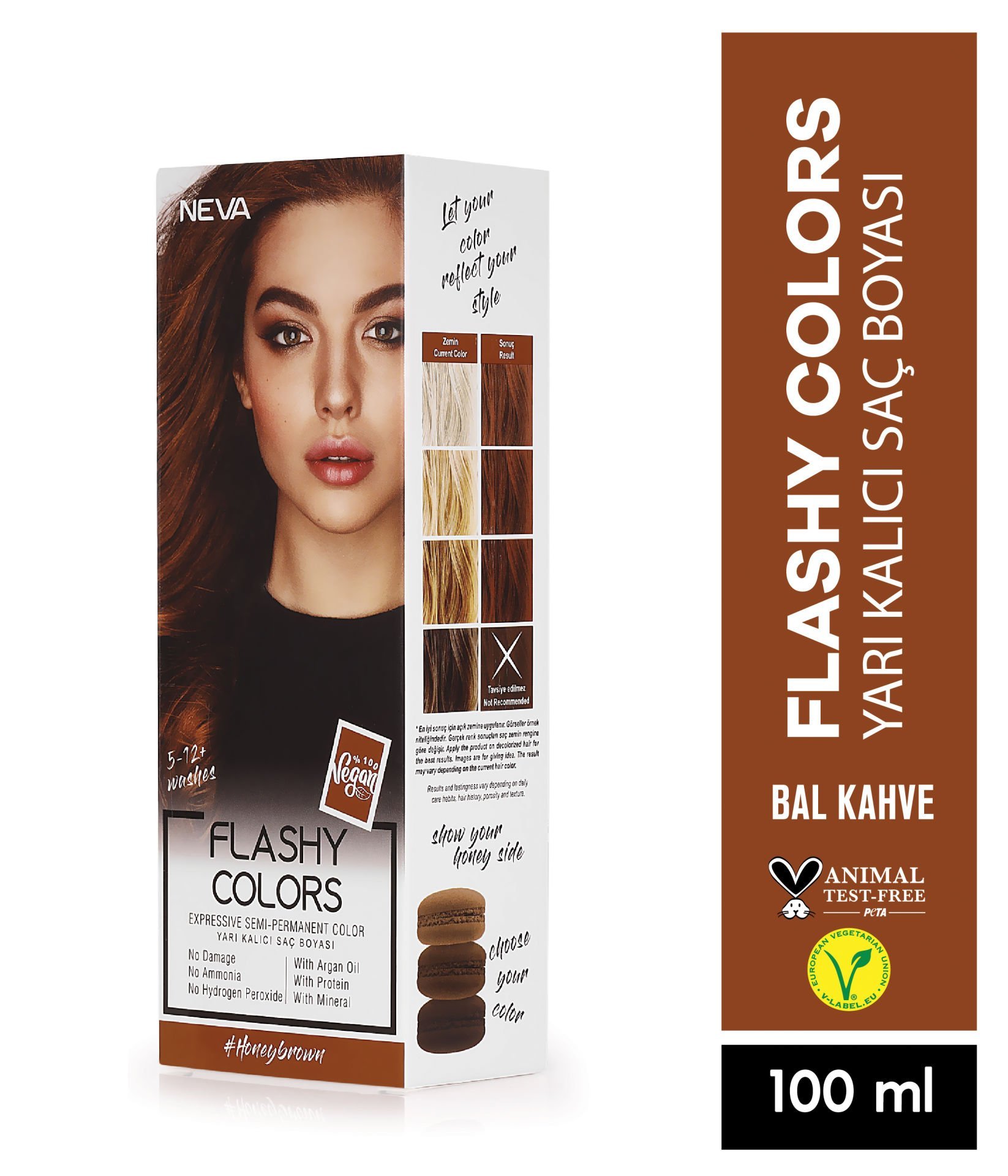 Flashy Colors Yarı Kalıcı Saç Boyası - Bal Kahve 100 ml