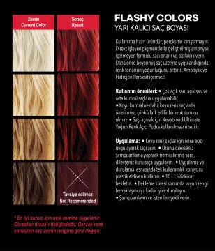 Flashy Colors Yarı Kalıcı Saç Boyası - Kızıl 100 ml