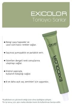 Exicolor T.10 Buz Sarısı Tonlayıcı - Kalıcı Krem Saç Boyası 60 ml Tüp