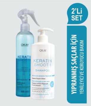 Keratin Smooth Şampuan 500 ml 2 Fazlı Sprey 400 ml