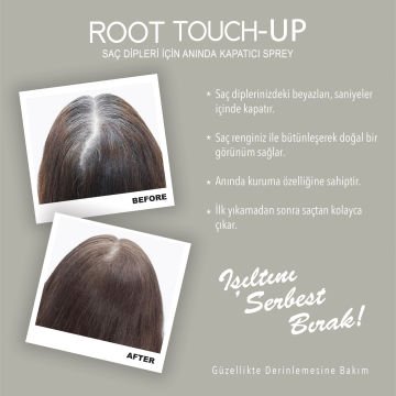 Root Touch Up Saç Dipleri İçin Anında Kapatıcı Sprey- Küllü Kumral 75ml