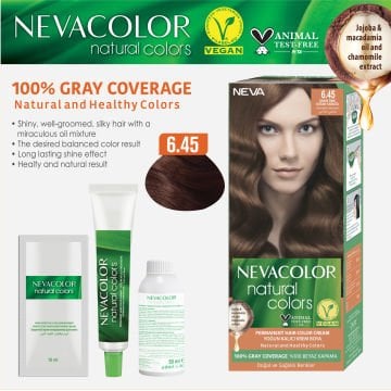 Natural Colors 2'Lİ SET  6.45 SOĞAN KABUĞU Kalıcı Krem Saç Boyası Seti