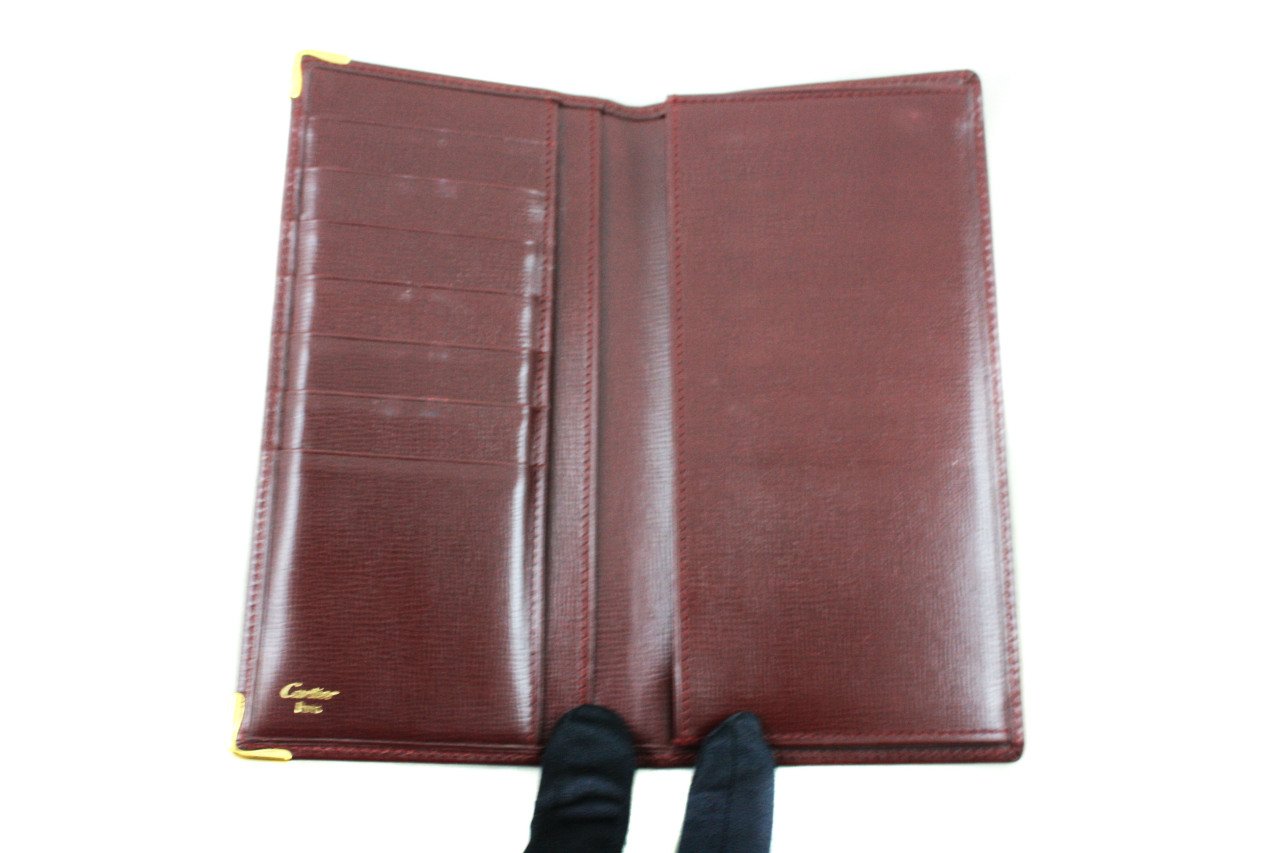 CARTIER Must De Cartier Bordeaux Long Wallet