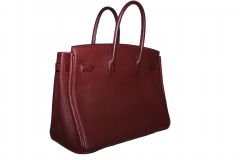 HERMES Birkin 35cm Rouge H Vache Fjord PHW