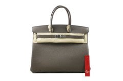 HERMES Epsom Etain Birkin 35cm