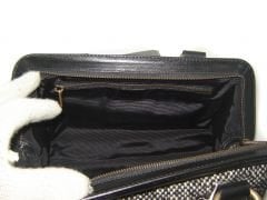 CELINE Medium Wool Leather Handbag
