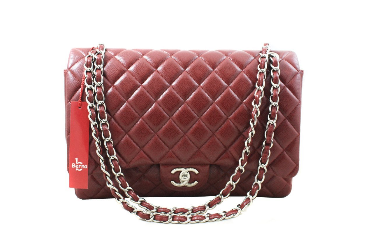 Chanel caviar flap bag top