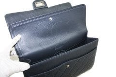 CHANEL Dark Grey 227 Reissue 2.55 Quilted Flap Bag