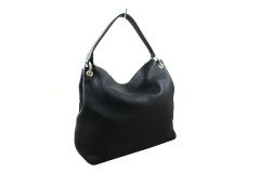 GUCCI Black Leather Soho Hobo Bag