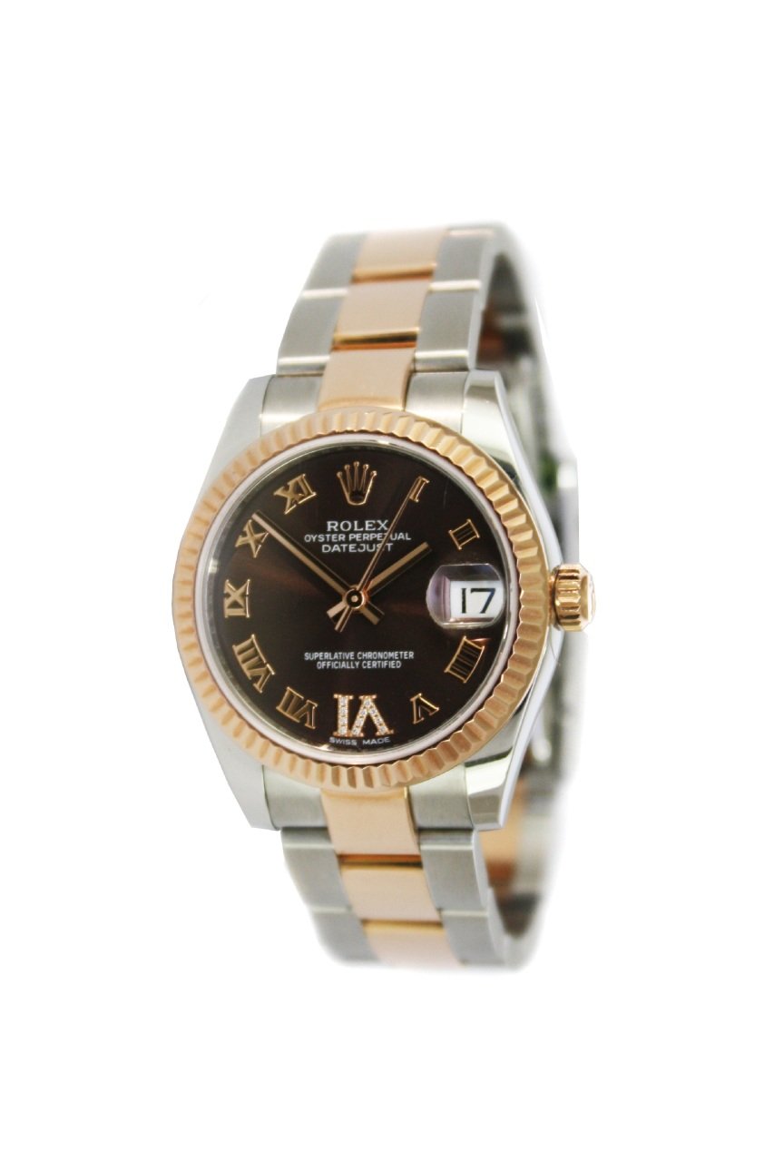 ROLEX Datejust 31mm Steel Rose Gold Oyster ROLEX Orijinal kinci El Luks bernaboutique