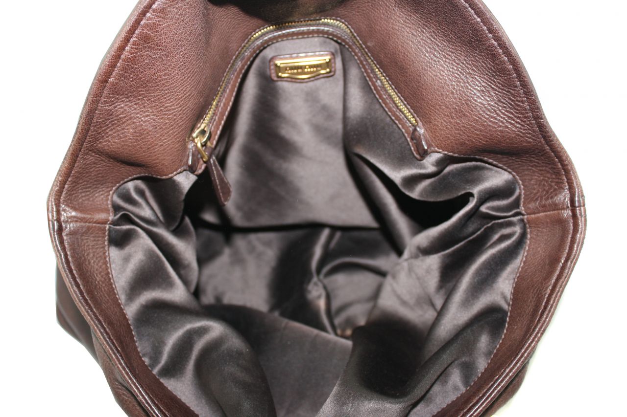 MIU MIU Brown Leather Turnlock Large Bag