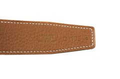 HERMES Unisex Reversible H Buckle Belt