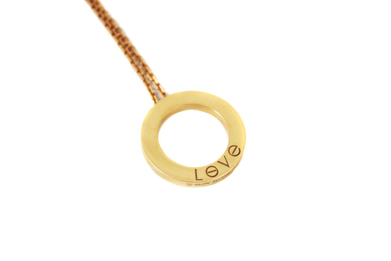 Cartier love necklace 3 diamonds hot sale