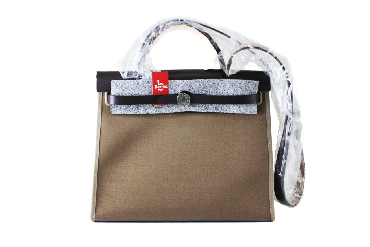 HERMES Herbag Zip 31 Etoupe/Brown